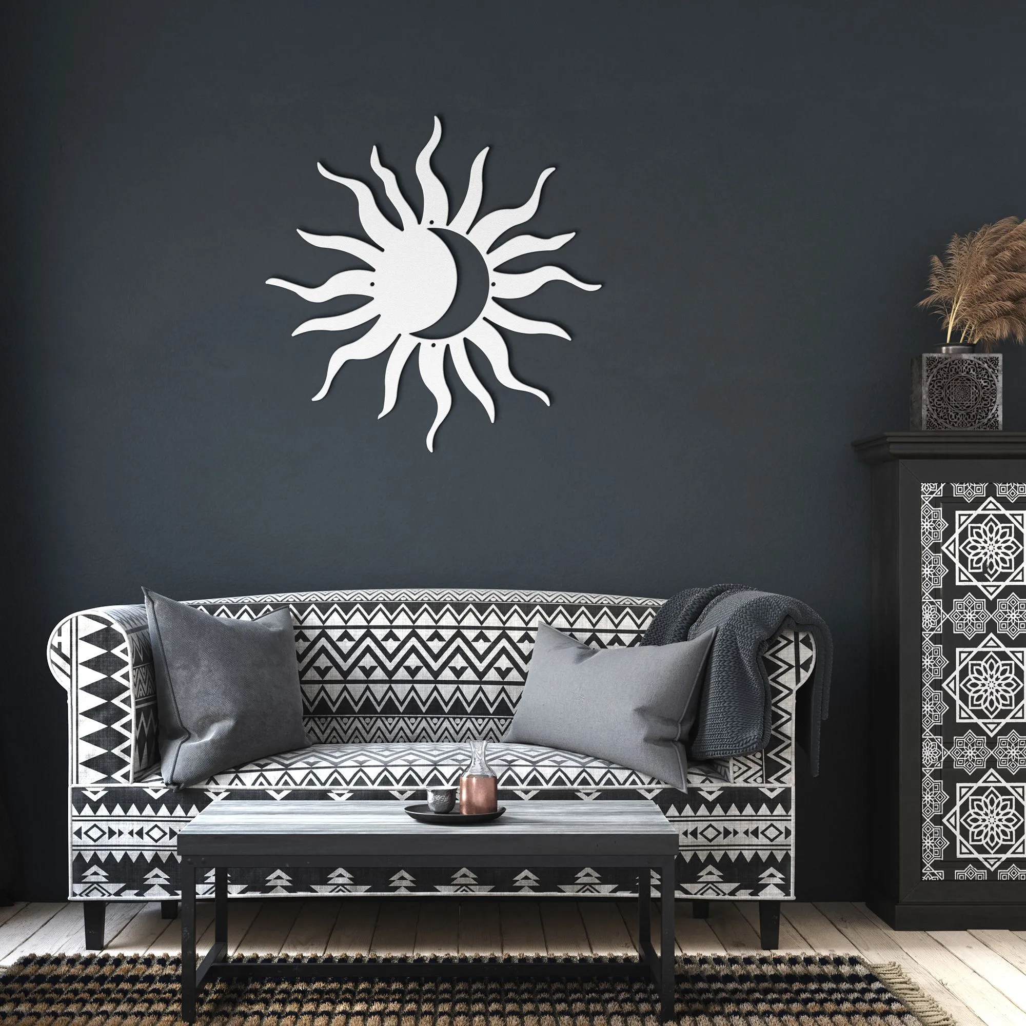 Metal Sun Wall Art