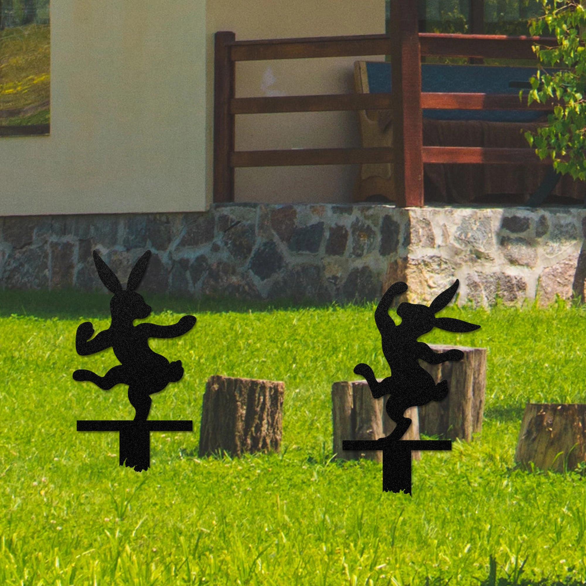 Rabbit Yard Art Marker