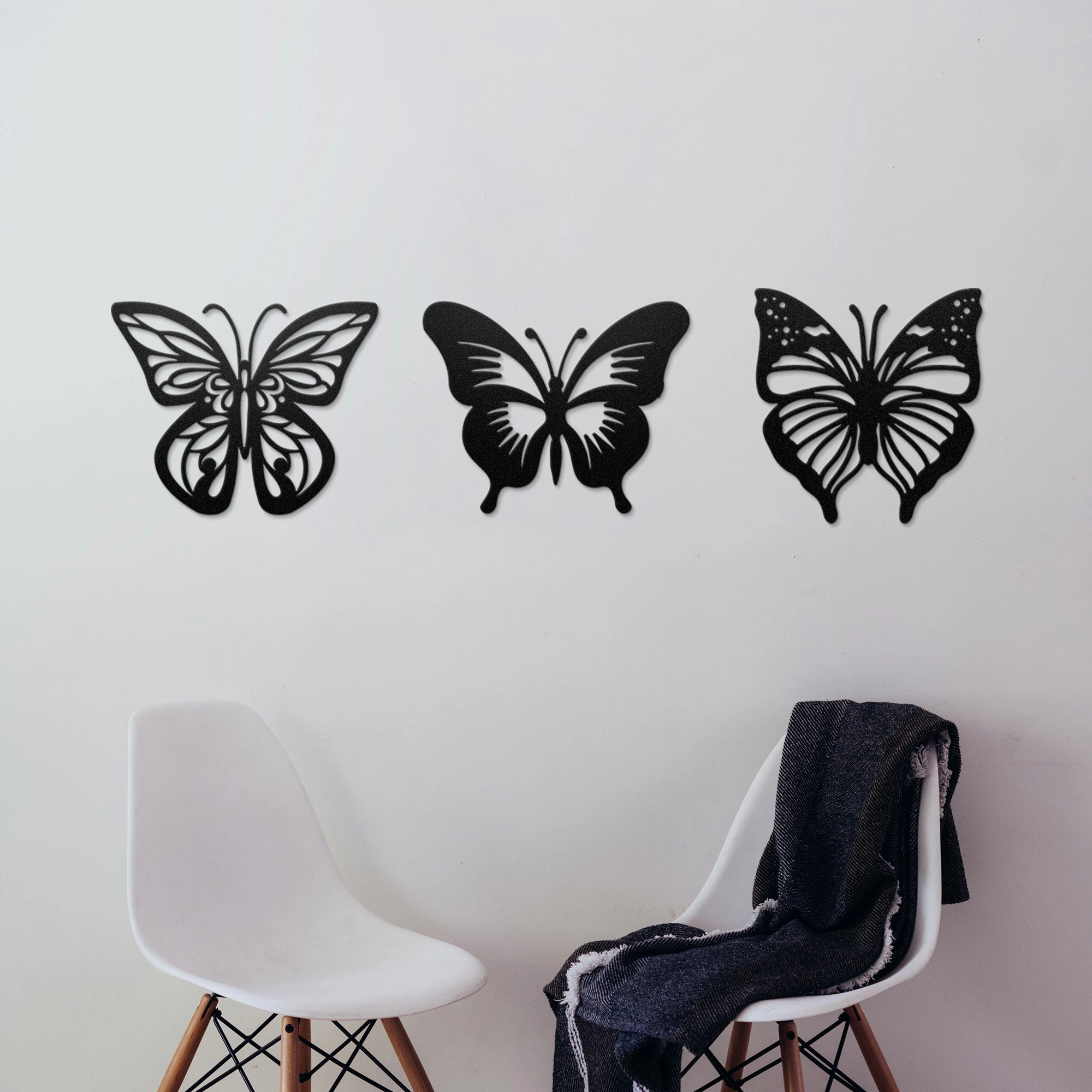 3Pieces Butterfly Wall Decor