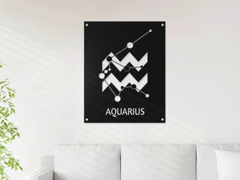 Personalized Aquarius Zodiac Sign