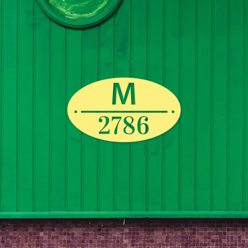 House Number Sign