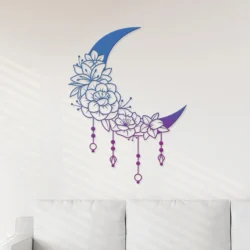 Moon Floral Wall Home Decor