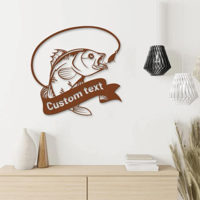Metal Wall Art, Fish Wall Decor; Nautical Decor, Fishing Home Decor