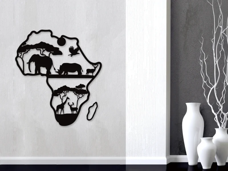 Africa Metal Wall Decor