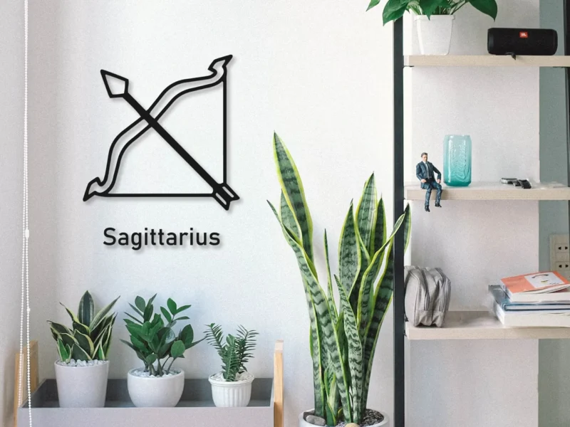 Sagittarius Sign Metal Constellation