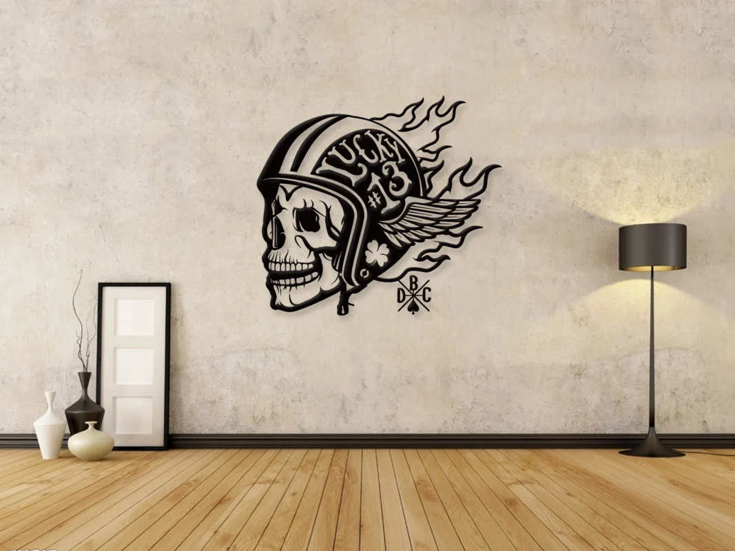 Human Skull Metal Wall Art – GiftsGuides